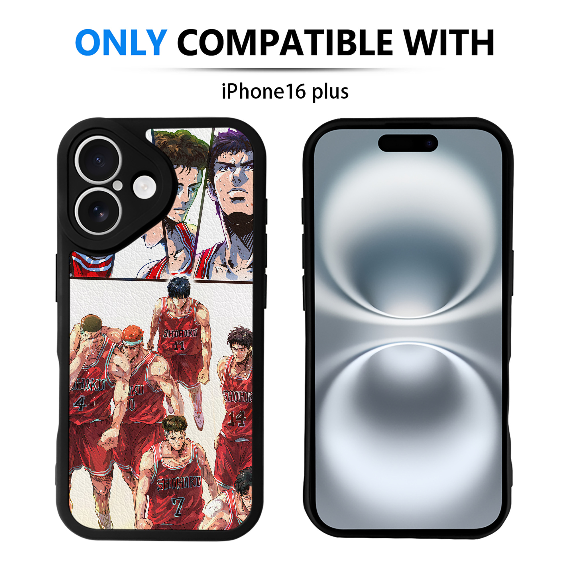 （画像用） SLAM DUNK／スラムダンク 【iPhone 16シリーズ対応】シリコンスマホケース（レザー調） 材質：シリコン
